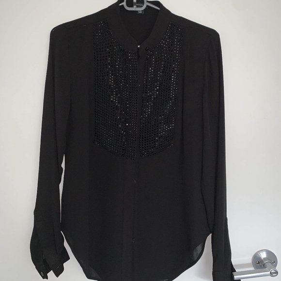 Ann Taylor Black Blouse - Picture 1 of 3